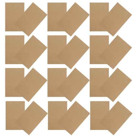Masteelf 50 Pcs Three-layer Corrugated Cardboard 30.00X20.00X0.20CM Light Brown