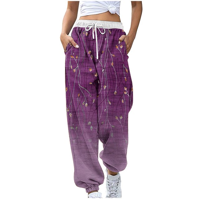 Birdeem Women Fashion Color Blocked Printed Drawstring Pants