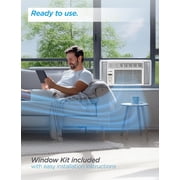 Commercial Cool Window Air Conditioner 8000 BTU, AC Window Unit Cools Up to 350 Square Feet, Window AC Unit with Full Function Remote Control, 3 Cooling Speeds and Fan Only Function, CWAM08W6C, White