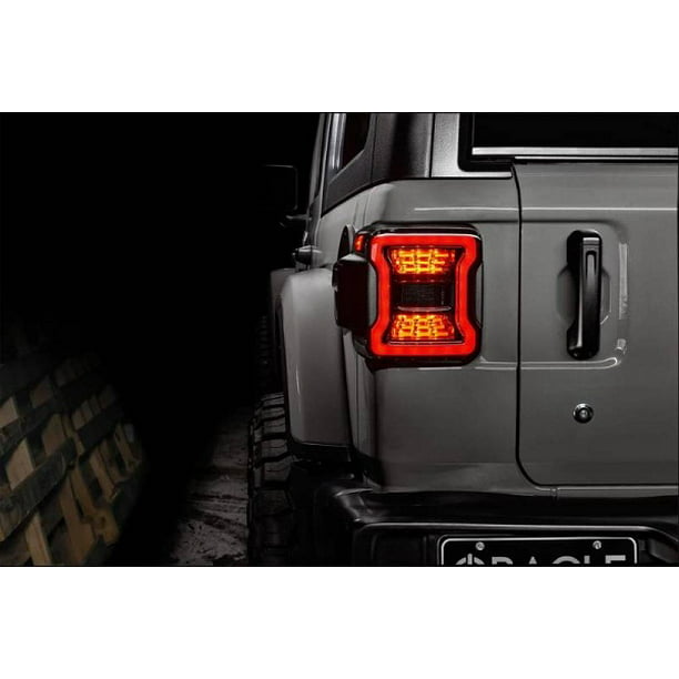 ORACLE 2018-2020 Fits Jeep Wrangler JL Black Series Led Tail Lights  5852-504 