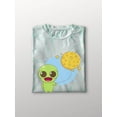 thumbnail image 3 of Kawaii Alien Moon T-Shirt Tie Dye Cyclone Women -Image by Shutterstock, Female Large, 3 of 4