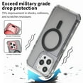 thumbnail image 6 of Dteck for iPhone 15 Case, Compatible with MagSafe, Military-Grade Protection, Yellowing Resistant, Scratch-Resistant Back, Magnetic Phone Case for iPhone 15,Black, 6 of 8