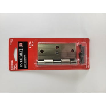 Everbilt Square Radius Antique Brass 3-1/2" Squeak-Free Door Hinge