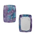 thumbnail image 3 of FOR U DESIGNS Purple Green Marble Print Stool Covers Rectangle 2 Pack Washable Pub Counter Bar Stool Covers Anti-Dust Vanity Chair Cover Bench Seat Protector with Elastic Band, 3 of 9