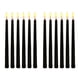 thumbnail image 1 of 12x Velas de Cumpleaños LED Negras, Velas de Halloween LED Amarillas Sin Llama Parpadeantes con Pilas, 1 of 10