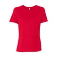 thumbnail image 2 of Ladies' Relaxed Jersey Short-Sleeve T-Shirt - RED - S, 2 of 3
