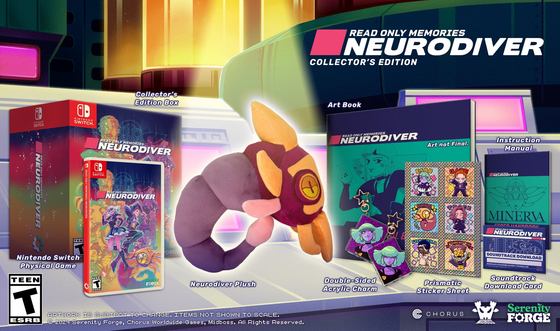 NINTENDO SWITCH READ ONLY MEMORIES NEURODIVER COLLECTOR'S EDITION