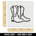 thumbnail image 2 of Simple Cowboy Cowgirl Boots Country Farm Life DIY Cookie Wall Craft Stencil - 3.5 Inch, 2 of 5