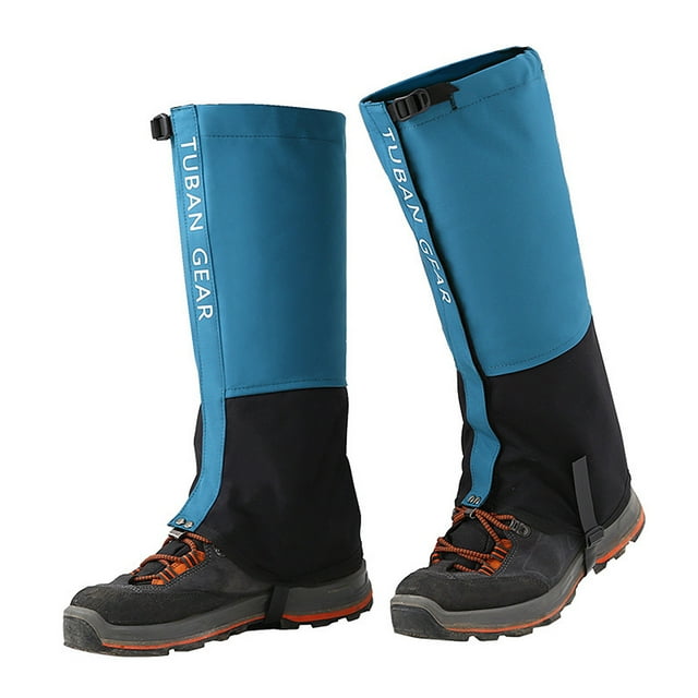 Polainas de las Patas impermensables un Las Polainas de Bota de Nieve Anti-Tear Ajustables para Senderismo de Nieve Al Aire Libre Esquí de Senderismo