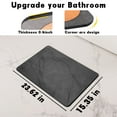 thumbnail image 6 of Stone Bath Mat, Diatomaceous Earth Fast-Drying & Absorbent Shower Mat, Non-Slip Diatomite Bathroom Floor Mat for Bathtub, Grey Marble, 6 of 9