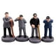 thumbnail image 1 of Juego de 4 figuras de personas realistas, figura de juego de rol de decoración de personas en miniatura de simulación, 1 of 7
