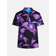 thumbnail image 5 of Birdie Bound Men's and Big Men's Midnight Bloom Polo Shirt, Sizes XS-4XLT, 5 of 5