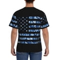 thumbnail image 2 of Rocae Navy Camouflage American Flag for Men's Moisture-Wicking Crew Tee - T-Shirt for Sports, Outdoor Activities, and Casual Wear3X-Large, 2 of 9