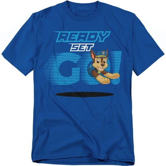 Paw Patrol T-Shirt Ready Set Go! Chase Unisex Graphic Tee For Men & Women