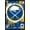 Black Framed Version, variant on NHL Buffalo Sabres - Maximalist Logo 23 Wall Poster with Magnetic Frame, 22.375" x 34"