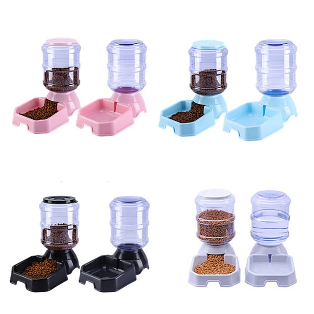 Opolski 3.8L Automatic Pet Feeder Dog Cat Drinking Bowl Large Capacity Water Food Holder