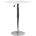 thumbnail image 1 of 23.75'' Square Adjustable Height White Wood Table (Adjustable Range 33'' - 40.5''), 1 of 5
