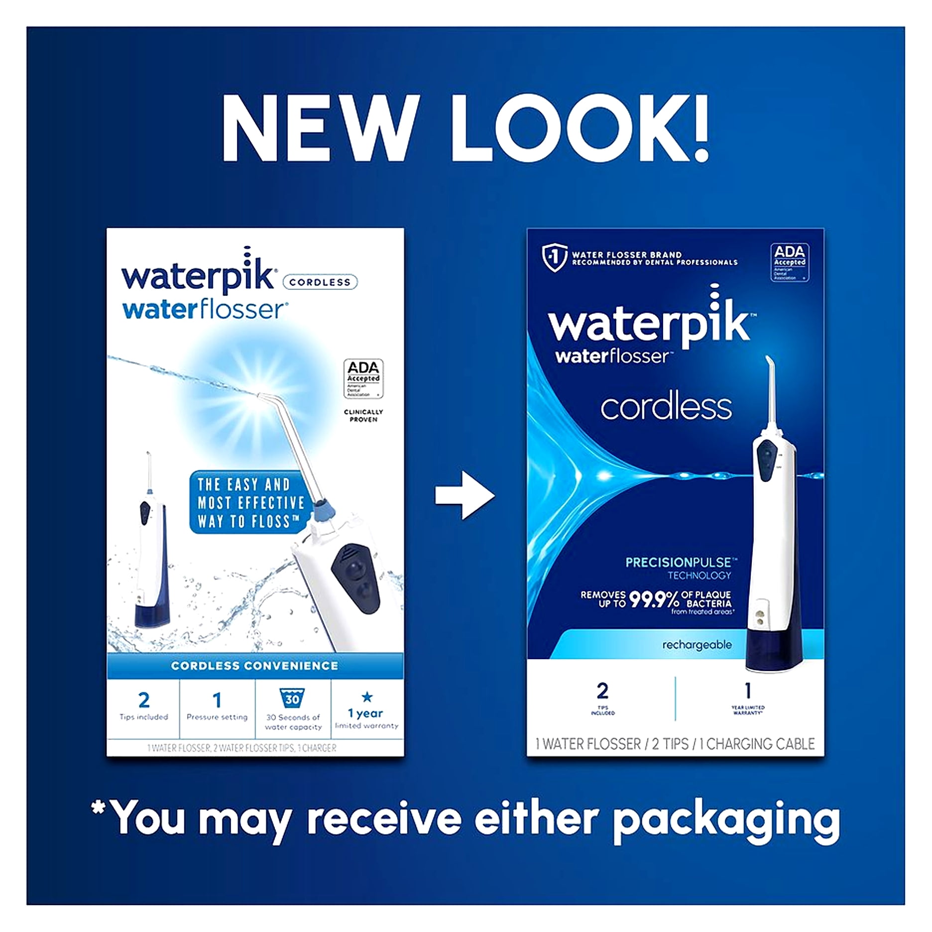 Waterpik Cordless Water Flosser, Model WP-360