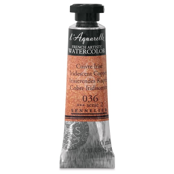 Sennelier French Artists' Watercolor - Iridescent Copper, 10 ml Tube