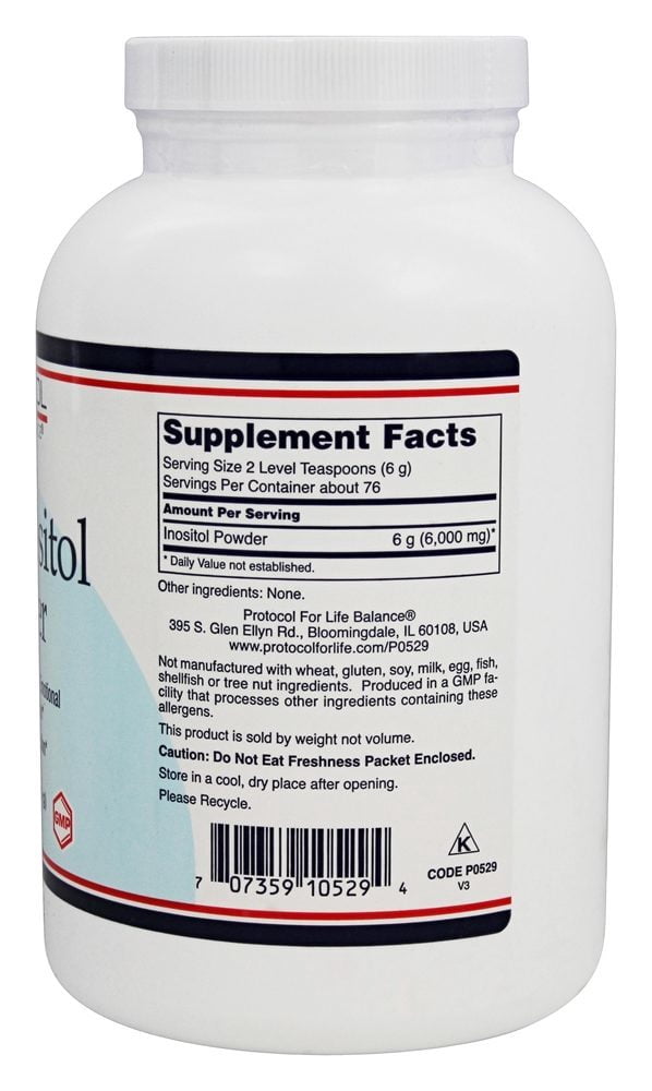 Protocol for Life Balance Myo Inositol Powder - Women’s - 1 lb (454 g)