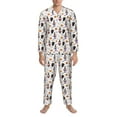 thumbnail image 3 of Cauagu Halloween Gnome Print Men's Long-Sleeve Pajama Set,Soft Button-Front 2Pjs for Men Long Sleeve Men’s Sleepwear-XX-Large, 3 of 7