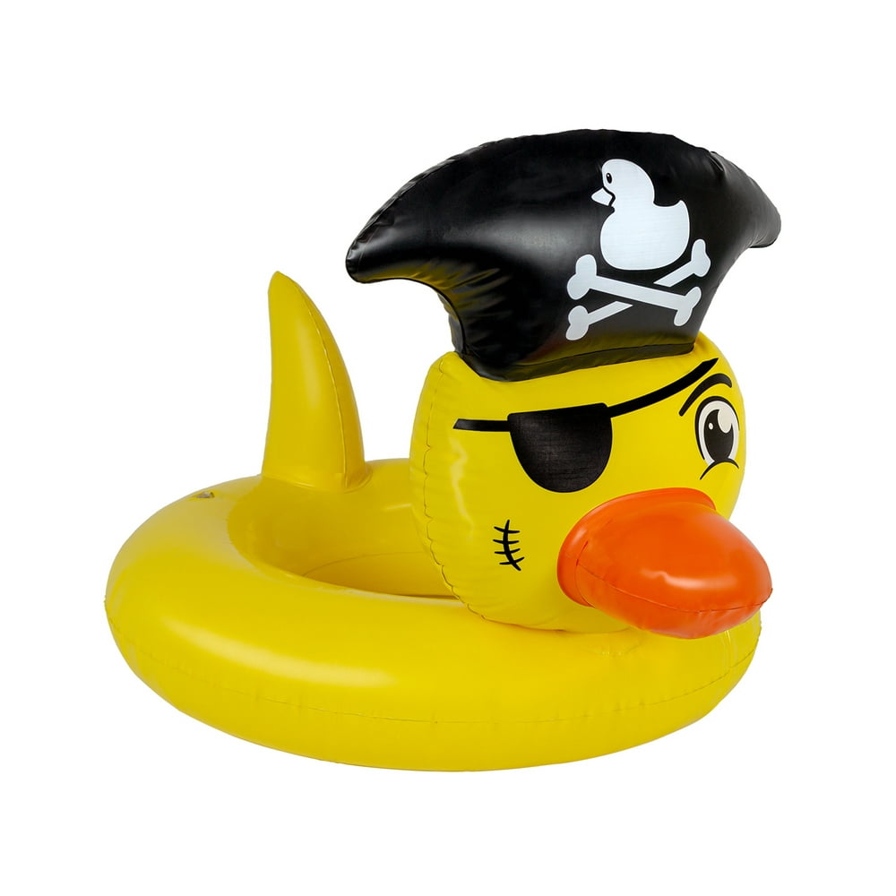 22â Yellow Pirate Duck Swimming Pool Inner Tube Float - Walmart.com - Walmart.com