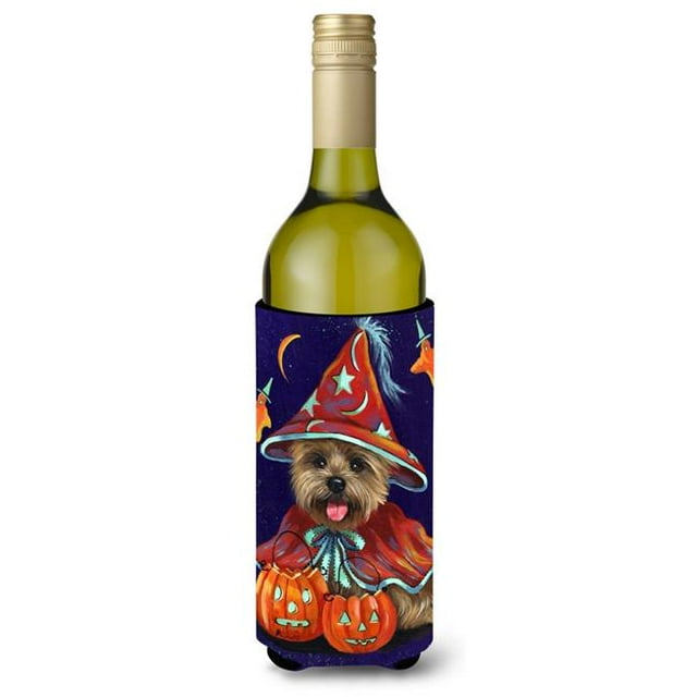 24 oz Cairn Terrier Halloween Witch Wine Bottle Hugger