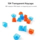 thumbnail image 2 of 104 piezas de teclado mecánico transparente Keycaps Computer Key Cap Set (negro) Ehuebsd Para estrenar, 2 of 6