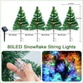 thumbnail image 3 of Qoosea Christmas Decorations Outdoor, 4 pack Solar Christmas Tree with 80pcs Multi-Color C6 Snowflake Led Lights, 8 Lighting Modes Waterproof Pathway Lights for Outside Garden Yard Patio, 3 of 7