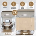 thumbnail image 6 of Khaki Solid Color Window Privacy Film, Aesthetics Contemporary Luxury Static Cling UV Sun Blocking Tint Film Heat Control Windows Films for Bedroom Bathroom, Window Stickers 17.7"x39.3", 6 of 8