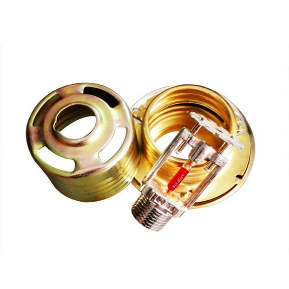 Brass Concealed Fire Sprinkler Head DN15 Pendent Fire Sprinkler Fire Extinguishing System Protection 68 degree 93 degree