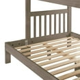 thumbnail image 3 of My Bed Now Olympus Twin-over-Full Solid Wood Bunk Bed with Staircase in Brown, 3 of 6