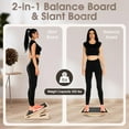 thumbnail image 2 of 2-in-1 Slant Board & Balance Board for Adults, Adjustable Incline Board and Calf Stretcher Slant Board for Squats, Stretch Board for Knees Ankle Heel Feet Leg, 2 of 6
