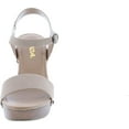 thumbnail image 7 of Soda Women's Bold Buckles Studded Wedge Sandal, 7 of 7