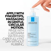 La Roche-Posay Toleriane Moisturizing Milky Facial Cleanser for Dry, Sensitive Skin, 13.5 fl oz