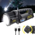 thumbnail image 1 of Foco, linterna LED recargable con cabezal giratorio de 350°, 9, 1 of 8