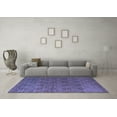 thumbnail image 3 of Ahgly Company Indoor Square Abstract Blue Modern Area Rugs, 8' Square, 3 of 4