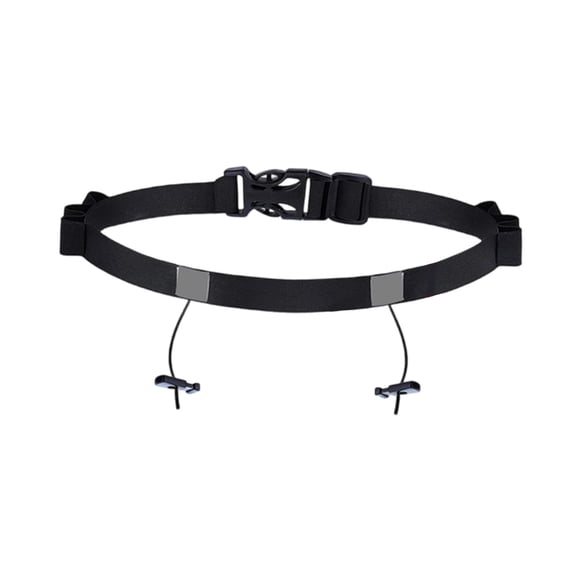 harper Ceinture de Numéro de Course Ajustable avec Porte-Bavoir Ceinture Polyvalente pour Triathlon Course Noir