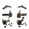 thumbnail image 1 of TOR Front Suspension Control Arm with Tie Rod End and Ball Joint Kit (6Pc) for Car Volkswagen Jetta Golf Rabbit GTI Audi A3 Eos Quattro - Left Right Side (Driver Passenger) KTR-103980, 1 of 2