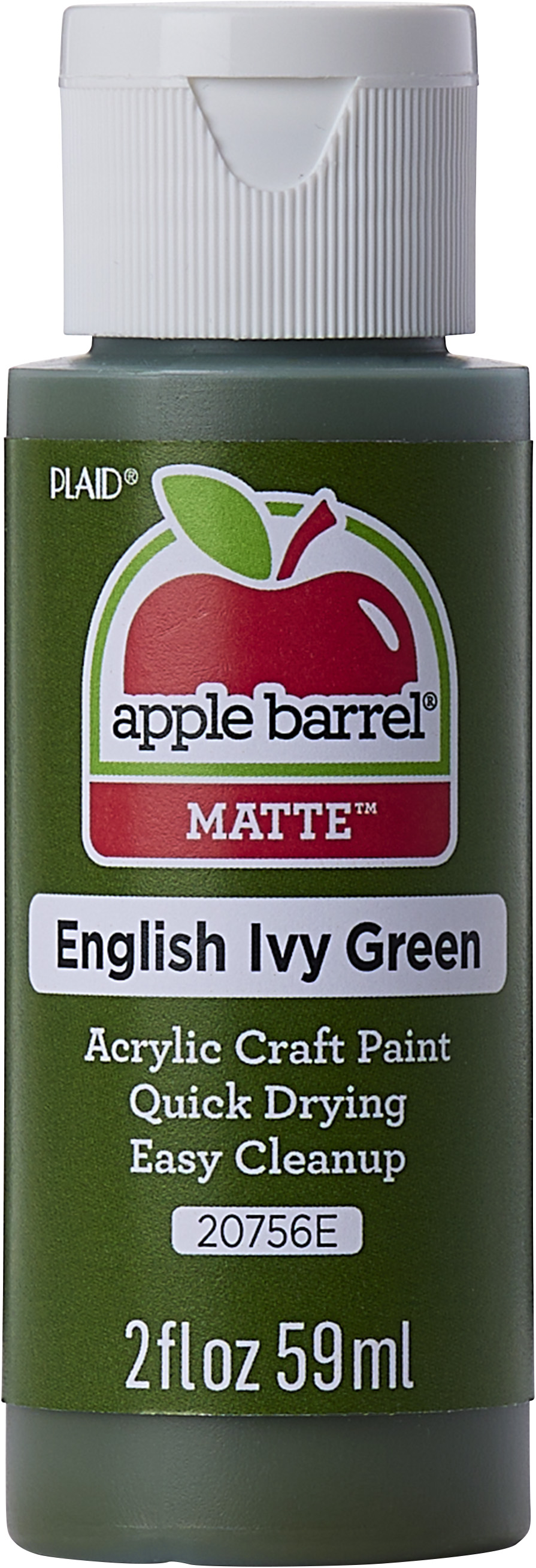 Apple Barrel Acrylic Craft Paint, Matte Finish, English Ivy Green, 2 fl