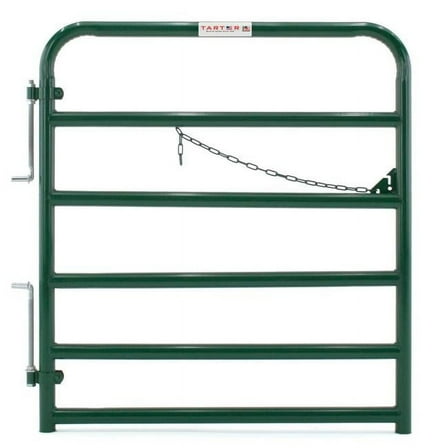 Tarter Farm & Ranch B2690808 Bullmax Round Corner Gate - 4 ft. - Green