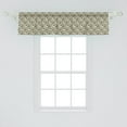 thumbnail image 2 of Ambesonne Nature Window Valance, Flowers Dotted, 54" X 12", Khaki Dark Brown Cream, 2 of 3