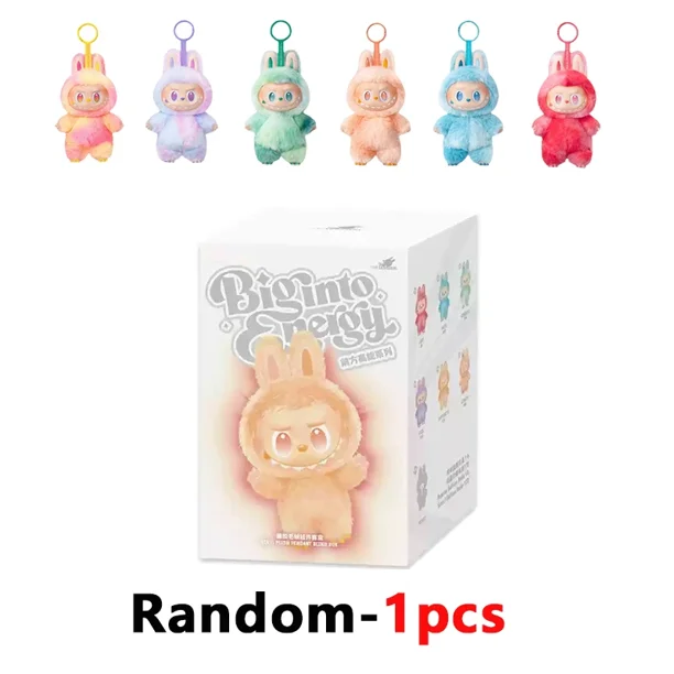 Calidad 1:1 Kawaii para Labubu Monster Blind Box Series PVC Macaron colgante muñeca monstruo llavero cumpleaños vacaciones niños regalo