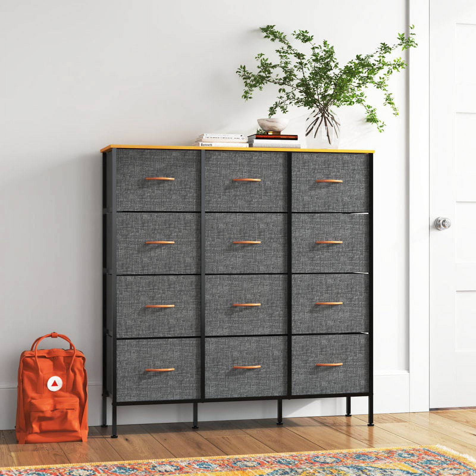 送料無料】Vertical 12 Drawer Chest - BEIGE 送料無料】Vertical 12 Drawer Chest - BEIGE