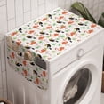 thumbnail image 1 of Tropical Washing Machine Organizer, Low Poly Style Design Exotic Flamingo and Toucan Birds with Abstract Palm Trees, Anti-slip Fabric Top Cover for Washer and Dryer, Multicolor, by Ambesonne, 1 of 1