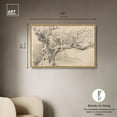 thumbnail image 5 of Old Oak Tree Canvas Vintage Illustration by Art Remedy, Gold Frame, 45" x 30", 5 of 7