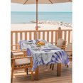 thumbnail image 3 of 52x70 Inch Outdoor Tablecloth with Umbrella Hole Zipper Rectangle Purple Beach Coastal Rectangular Tablecloths Outside Waterproof Summer Starfish Shell Coral Patio Table Cloth Cover for Picnic Party, 3 of 8