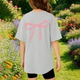 thumbnail image 6 of Xmyrz Girl T Shirts Round Neck Printed Outdoor Relaxed Fit Thin Short Sleeve T-Shirt Blouse Girls Tops, 6 of 6