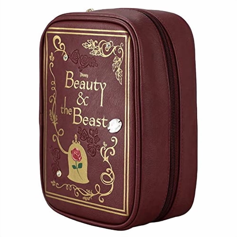 Bioworld Disney Beauty and the Beast Rose Cosmetic Bag, 8.5