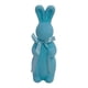 thumbnail image 1 of Figura de conejo de Pascua flocado, decoración de Pascua, mano de obra fina, espuma decorativa Azul, 1 of 9
